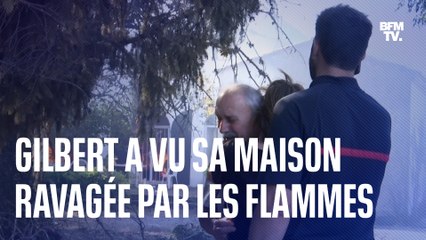 Gilbert, 91 ans, a vu sa maison ravagée par les flammes