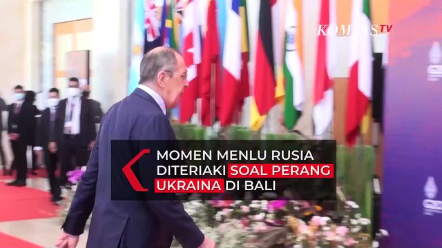 Momen Menlu Rusia diteriaki Soal Perang Ukraina di Bali
