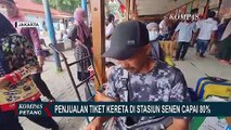 Jelang Idul Adha, Keterisian Tempat Duduk Kereta Jarak Jauh di Stasiun Senen Capai 80 Persen!