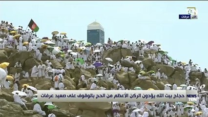 خشوع ودموع وتضرع من الحجاج على جبل عرفات في مشهد مهيب تشتاق له القلوب