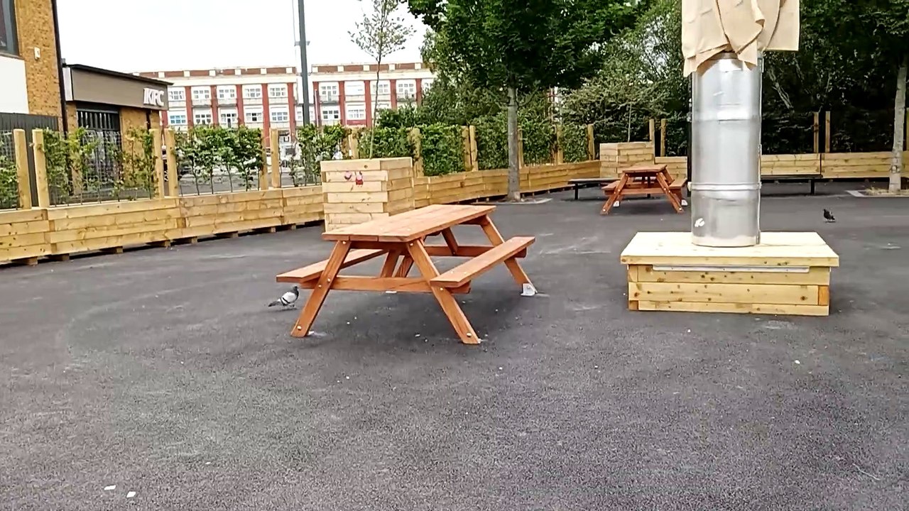 Picnic parklets along Derry's quay