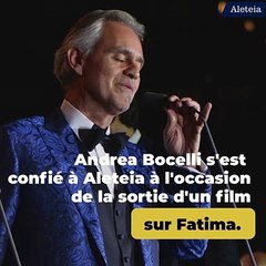 [INTERVIEW] Andrea Bocelli se confie sur sa proximité avec la Vierge de Fatima