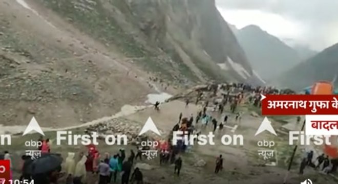 Amarnath Cloudburst Updates: Terrific visuals near shrine | First on ABP | ABP News