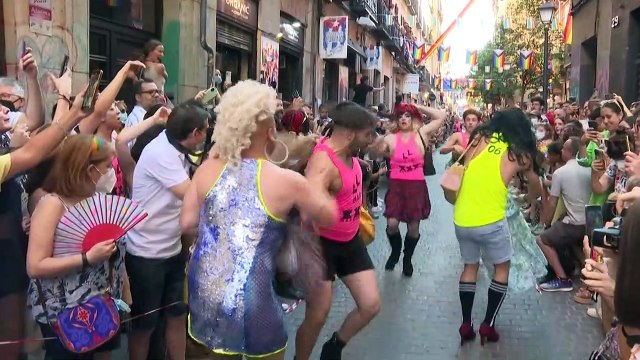 A Madrid, une course en talons pour la Semaine de la fierté