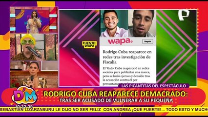 Rodrigo Cuba no podrá acercarse a su hija a menos de 100 metros por acusación de violencia