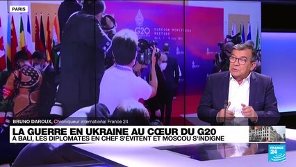 La guerre en Ukraine au coeur du G20, les diplomates russe et américain s'évitent