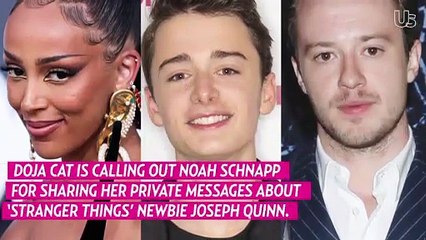 Doja Cat Calls Out 'Weasel' Noah Schnapp for Sharing DMs About Her Crush on 'Stranger Things' Costar Joseph Quinn