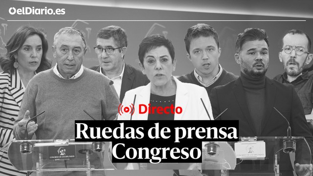 Ruedas de prensa de los portavoces en el Congreso