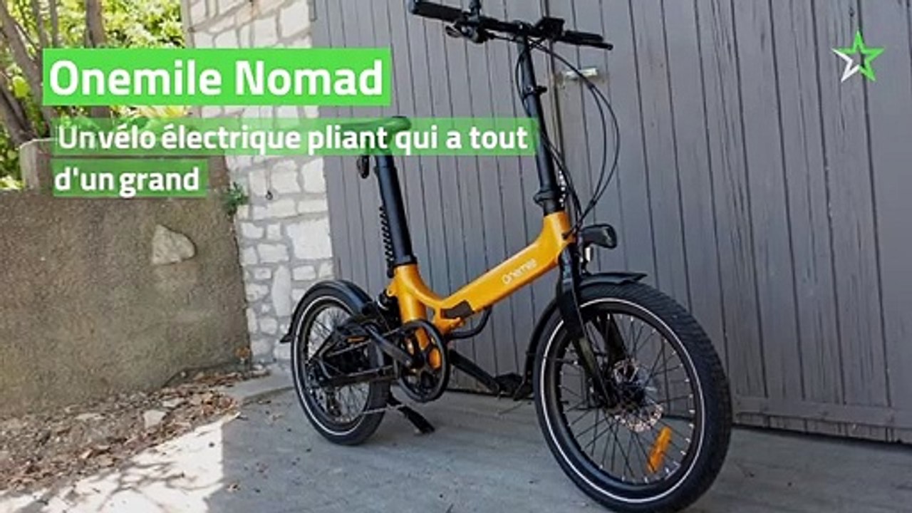 Test Onemile Nomad : un vélo électrique pliant qui a tout d'un grand
