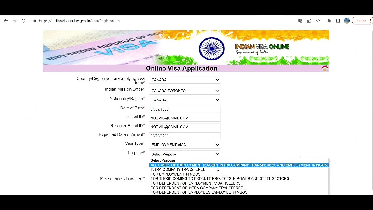 How To Apply Indian Employment Visa ( Work Visa) Step By Step Full Information