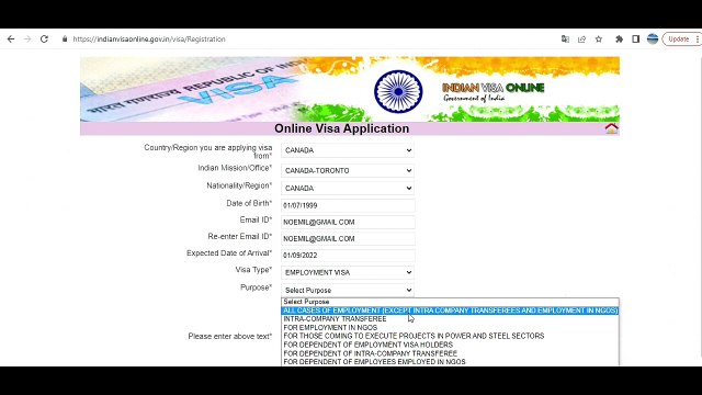 How To Apply Indian Employment Visa ( Work Visa) Step By Step Full Information