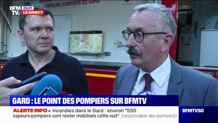 Incendie dans le Gard: "La situation est toujours très tendue", affirment les pompiers