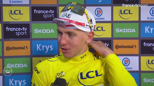 Etape 7 : Tadej Pogacar : J'étais vraiment à mes limites pour cette arrivée