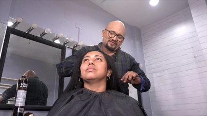 Doña María conserje y madre de 5 hijos recibe un cambio imagen