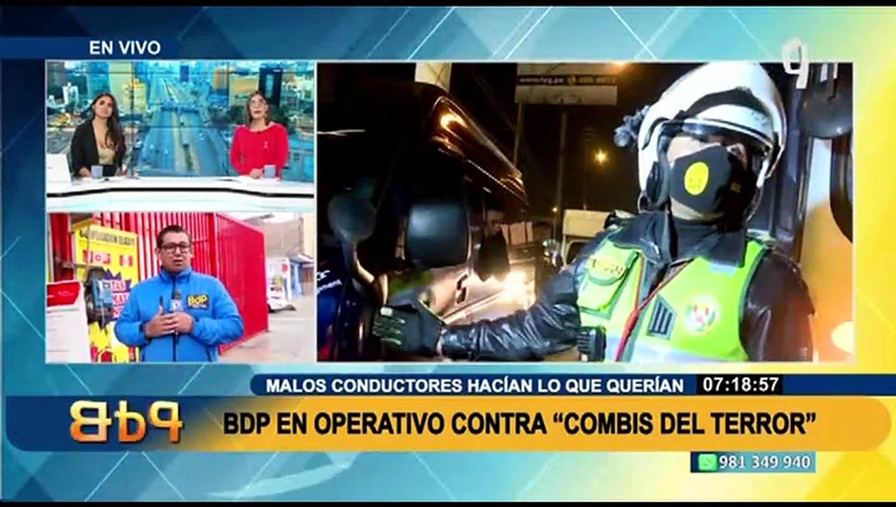 “Combis del Terror”: Operativo en contra de irresponsables conductores