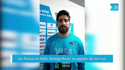 Los Pumas en Salta: Rodrigo Bruni, ex jugador de San Luis