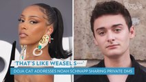 Doja Cat Calls Out Noah Schnapp for Sharing Private DMs About His Costar Joseph Quinn: 'Weasel'