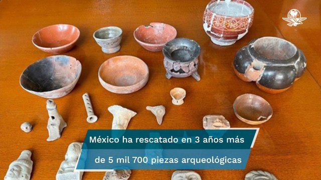 México recupera 2 mil piezas arqueológicas que estaban en España