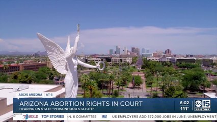 Latest Arizona abortion rights battle centered on 'personhood’ law