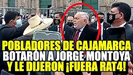 CONGRESISTA JORGE MONTOYA FUE RECHAZADO POR CIUDADANOS DE CAJAMARCA: ¡FUERA FUJIMORISTA!