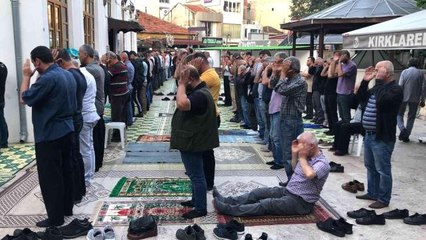 Kırklareli'nde kurban bayramı namazı coşkuyla eda edildi