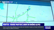 Départs en vacances: le trafic rouge partout et noir en Rhône-Alpes ce matin