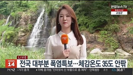 [날씨] 주말 푹푹 찌는 더위…강원·경북 내륙 소나기