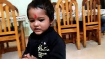 Tanmay pretend playing with balloons in the party l Baby Play and Break Balloons | Kids fun Video