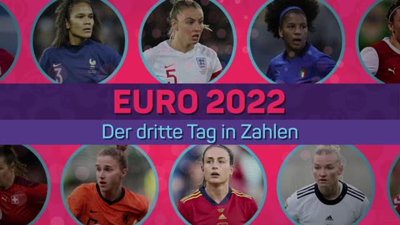 Damen-EM 2022: Der dritte Tag in Zahlen