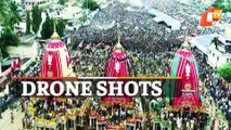 Puri Rath Yatra - Drone Shots Capture Bahuda Yatra