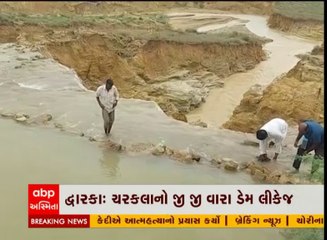 Dwarka : સતત નવા નીરની આવકને કારણે જીજીવારા ડેમ લીકેજ, જુઓ વીડિયો