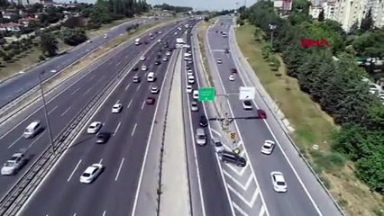 İstanbul'da bayramın ''trafik canavarları'' şoke etti