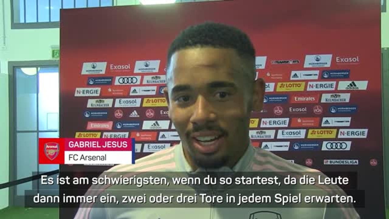 Jesus freut sich über starkes debüt gegen nürnberg