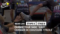 Changer de chaussure ?  Facile / Change your shoe? Easy - Étape 8 / Stage 8 - #TDF2022
