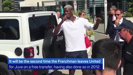 Paul Pogba arrives for medical ahead of Juventus move