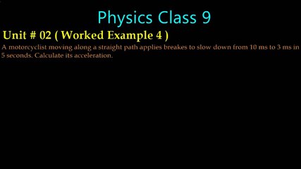 Example 4 | unit 2 | 9th Class Physics new book Sindh Board Karachi