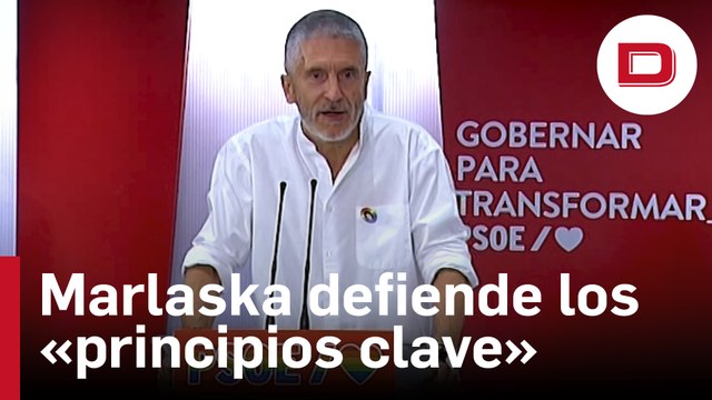 Marlaska defiende los «principios clave» del PSOE con motivo del Orgullo 2022