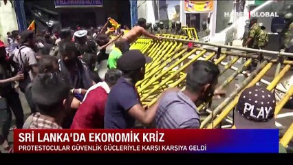 Ekonomik krizin vurduğu Sri Lanka'da protestocular hükümet binasını bastı