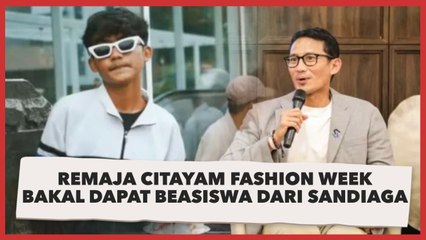 Sandiaga Tawarkan Beasiswa Bagi Remaja Citayam yang Eksis di Dukuh Atas