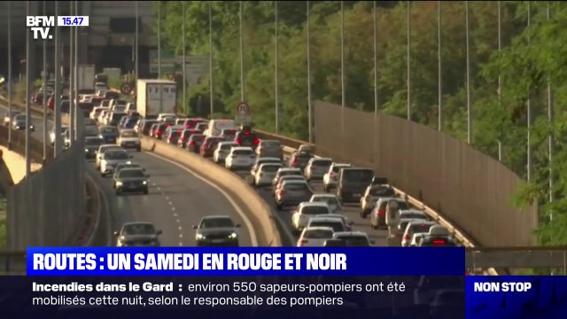 Départs en vacances : un samedi en rouge et noir sur les routes