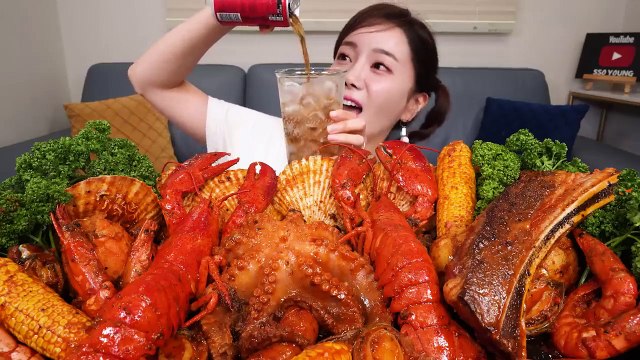 랍스터 미국식 해물찜 직접 만든 씨푸드보일 우대갈비 먹방 레시피 Lobster & Octopus Seafood Boil Recipe Mukbang ASMR Ssoyoung