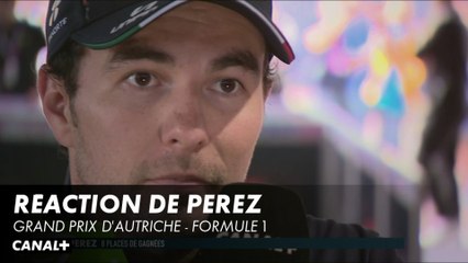 Réaction de Sergio Perez - Grand Prix d'Autriche - F1