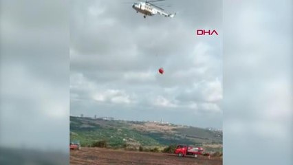 Son dakika: ARNAVUTKÖY'DE BUĞDAY TARLASINDA YANGIN HELİKOPTER HAVADAN DESTEK VERDİ