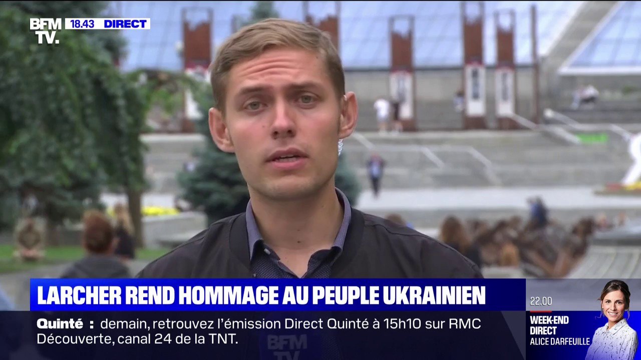 Guerre: à Kiev, Gérard Larcher a rendu hommage au peuple ukrainien