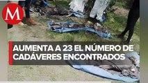 Van 23 cuerpos hallados en fosas clandestinas en Michoacán