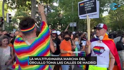 La multitudinaria marcha del Orgullo toma las calles de Madrid