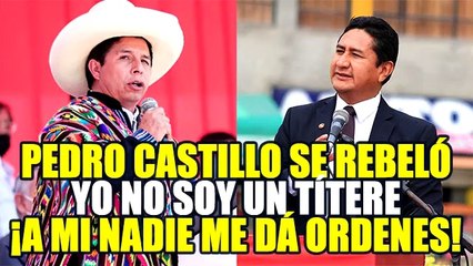 PEDRO CASTILLO AFIRMA QUE NADIE LE PONE SU AGENDA Y QUE EL ÚNICO JEFE QUE TIENE ES EL PUEBLO