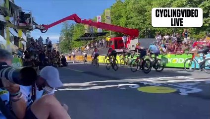 Wout van Aert Panicked During Stage 8 Summit Finish Sprint