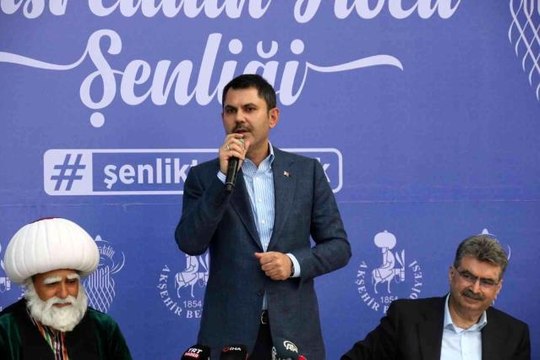 Bakan Kurum 63. Uluslararası Akşehir Nasreddin Hoca Şenliği'ne katıldı