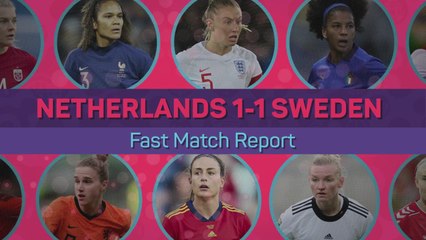 Скачать видео: Netherlands 1-1 Sweden – Fast Match Report